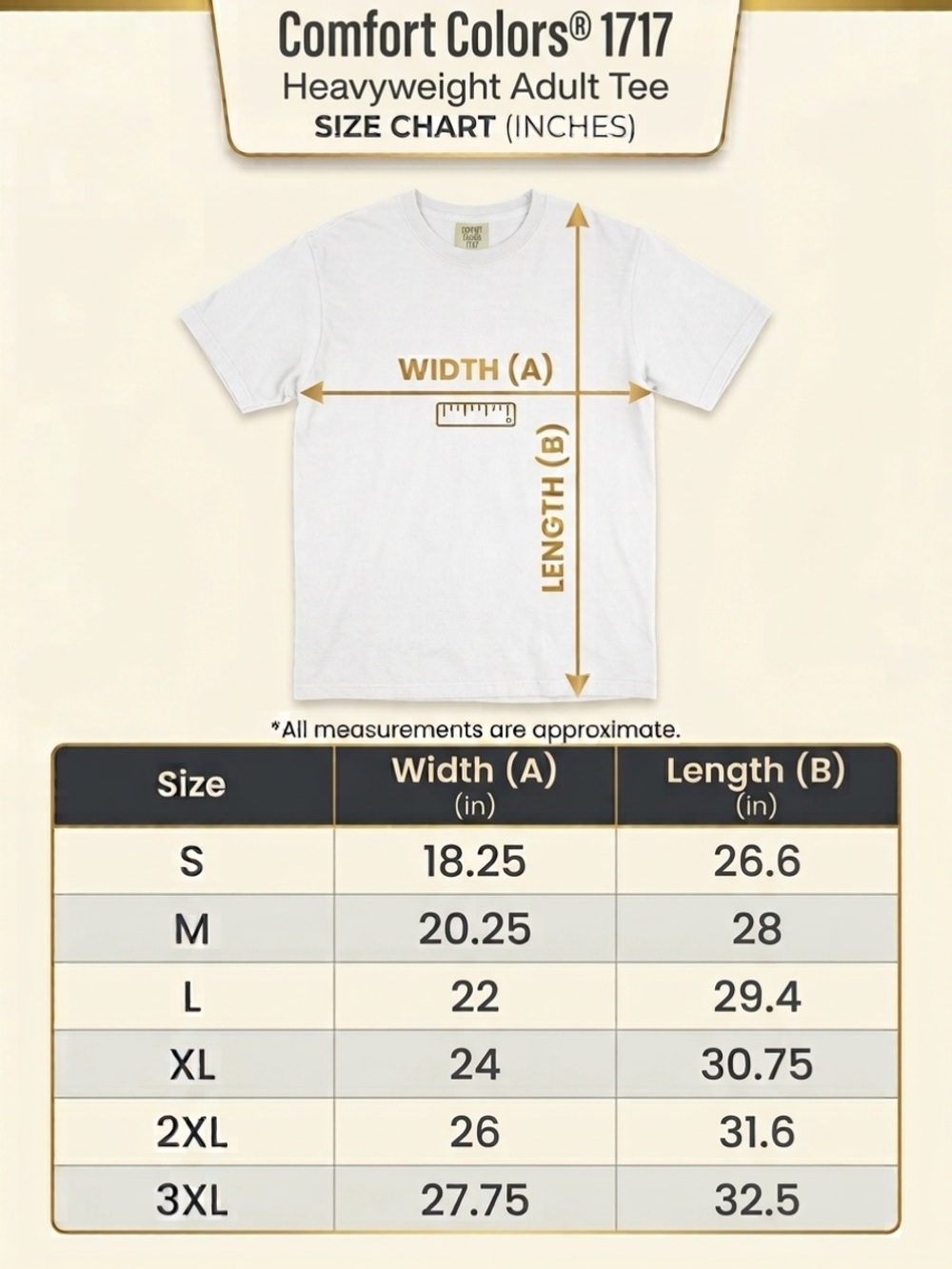 Comfort Colors Cream Frog Thrift Graphic Tee - Picture 4 of 4